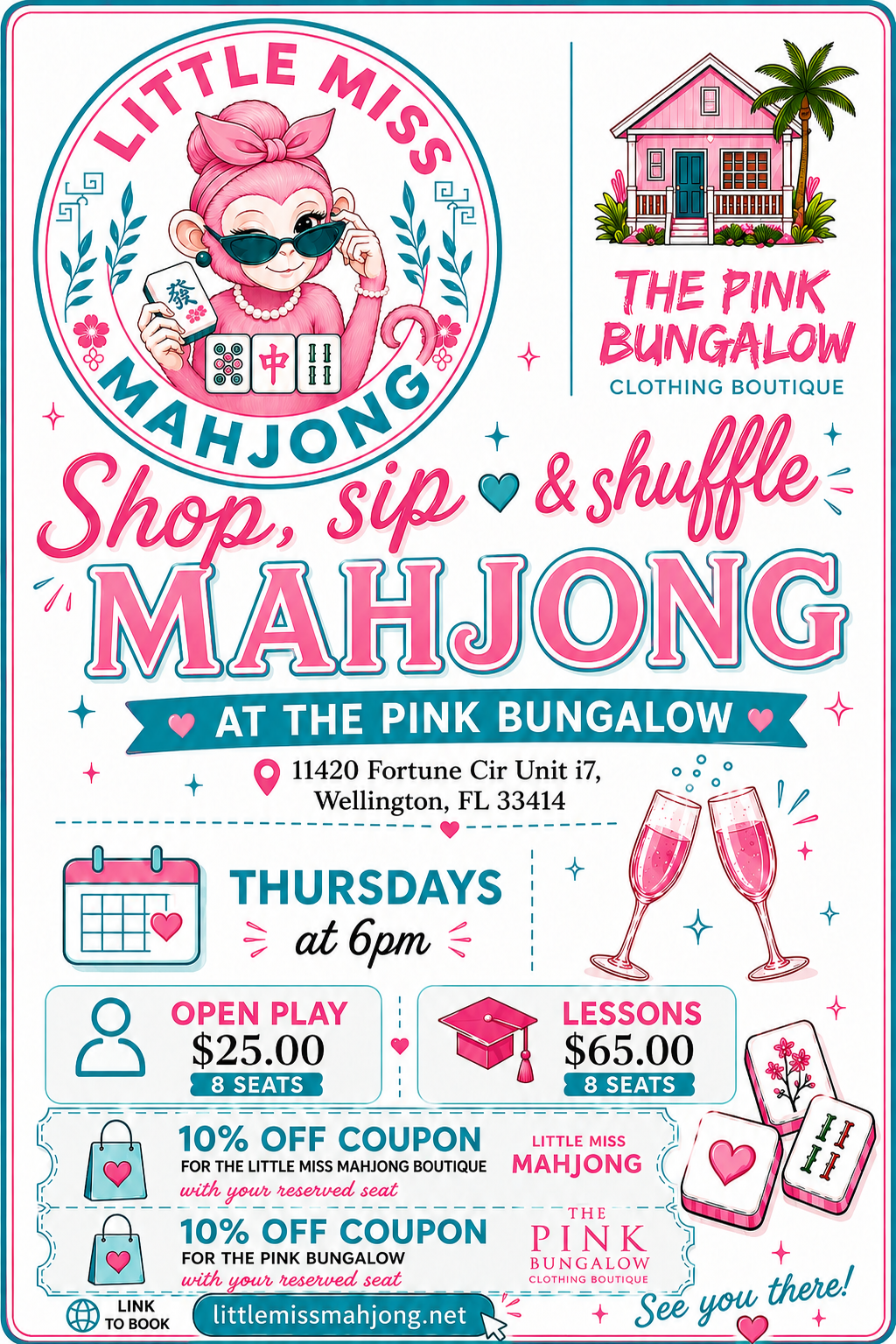 Shop, Sip & Shuffle Mahjong